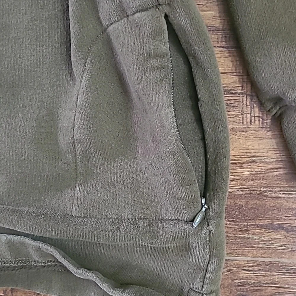 Woolrich Quarter Zip Sweater Pull Over Fleece Brown Size Mens L